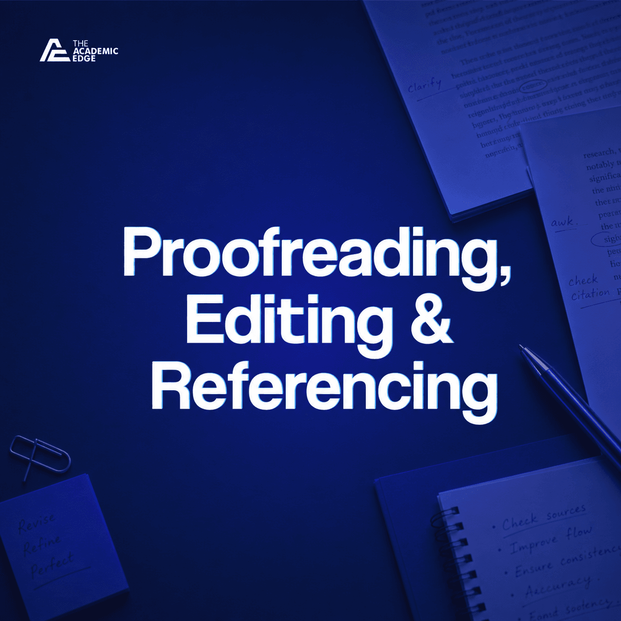 Proofreading, Editing & Referencing